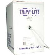Tripp Lite N024-01K-GY 1000ft Cat5e 350MHz Bulk Solid-core Plenum Cable, 1000', Gray