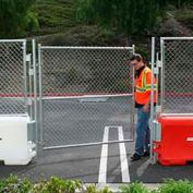 TrafFix Devices Water-Wall™ Fence, 6' Single Gate, 45032-WWFG-C