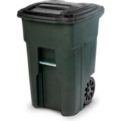 Toter Heavy Duty Two-Wheel Trash Cart, 48 Gallon Greenstone - ANA48-51406
