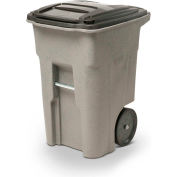 Toter Heavy Duty Two-Wheel Trash Cart, 48 Gallon Graystone - ANA48-00GST