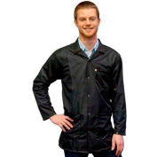 Transforming Technologies ESD 3/4 Length Jacket, Snap Cuff, Black, 2XL