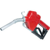 Fill-Rite N075UAU10,3/4" Auto Nozzle w/Hook,Unleaded Gasoline,Red, 2.5-14.5 GPM,End of Delivery Hose