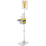 Global Industrial Touch Free Condiment Dispenser With 8-1/2"W x 11"H Frame, Silver