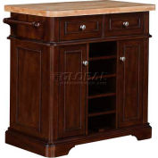 Tresanti® Fontaine Kitchen Island Cabinet, 36"W x 21"D x 35-3/4"H, Roasted Cherry