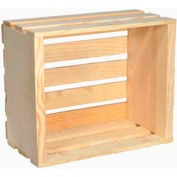 Small Wood Crate 12-1/4"W x 9-1/2"D x 6-1/4"H 2 Pc - Cranberry - Pkg Qty 2