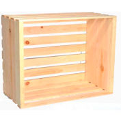 Large Wood Crate 18-1/2"W x 14-3/4"D x 12-1/2"H 2 Pc - Natural - Pkg Qty 2