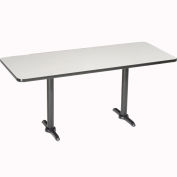 Interion® Counter Height Restaurant Table, 72"Lx30"W, Gray