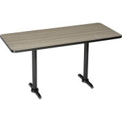 Interion® Bar Height Breakroom Table, 72"Lx30"W, Charcoal