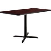 Interion® Breakroom Table, 48"Lx30"Wx29"H, Mahogany