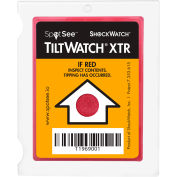 SpotSee TiltWatch® XTR Tilt Indicator with Anti-Vibration Mechanism, 100/Box