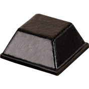 Rubber Bumper Pad for Appliances - Square - Black - 0.230" H x 0.500" W - BS03 - Pkg of 5000