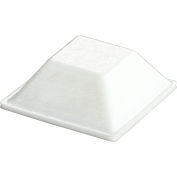 Rubber Bumper Pad for Appliances - Square - White - 0.300" H x 0.810" W - BS19 - Pkg of 2646