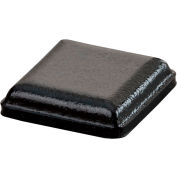 Rubber Bumper Pad for Appliances - Square - Black - 0.100" H x 0.400" W - BS20 - Pkg of 5082