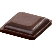 Rubber Bumper Pad for Appliances - Square - Brown - 0.100" H x 0.400" W - BS20 - Pkg of 5082