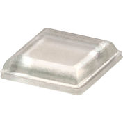Rubber Bumper Pad for Appliances - Square - Clear - 0.100" H x 0.400" W - BS20 - Pkg of 5082