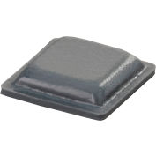 Rubber Bumper Pad for Appliances - Square - Gray - 0.100" H x 0.400" W - BS20 - Pkg of 5082