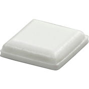 Rubber Bumper Pad for Appliances - Square - White - 0.100" H x 0.400" W - BS20 - Pkg of 5082