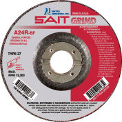 United Abrasives - Sait 20063 Depressed Center Wheel T27 4-1/2"x 1/4" x 7/8" 24 Grit Alum. Oxide - Pkg Qty 25