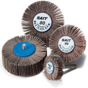 United Abrasives - Sait 70071 2A Flap Wheel 2-1/2" x 1" x 1/4" 80 Grit Aluminum Oxide - Pkg Qty 10