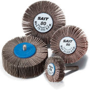 United Abrasives - Sait 70101 2A Flap Wheel 3" x 1" x 1/4" 80 Grit Aluminum Oxide - Pkg Qty 10