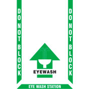Accuform PSR527 Slip-Gard™ Floor Marking Kit - Eye Wash, Do Not Block