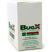 CoreTex&#174; Bug X FREE 12840 Insect Repellent, DEET Free, Towelette, Clamshell Box, 25/Box - Pkg Qty 4