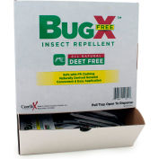 CoreTex&#174; Bug X FREE 12844 Insect Repellent, DEET Free, Towelette, Wallmount Box, 50 Packets