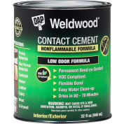 DAP® Weldwood® Nonflammable Contact Cement - 1 Qt., Natural - 7079825332 - Pkg Qty 6