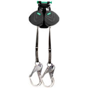 MSA V-Edge™ Personal Fall Limiter, 8' Web, Twin Leg, Aluminum Rebar Hook, 10192009