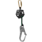 MSA V-Shock™ Mini Self-Retracting Lifeline, 6' Web, Single Leg, Rebar Hook, 64011-00A