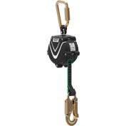 MSA V-Shock™ Mini Self-Retracting Lifeline, 6' Web, Single Leg, Snap Hook, 64011-00B