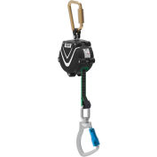 MSA V-Shock™ Mini Self-Retracting Lifeline, 6' Web, Single Leg, Carabiner, 64011-00C