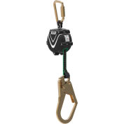 MSA V-Shock™ Mini Self-Retracting Lifeline, 6' Web, Single Leg, Scaffold Hook, 64011-00F