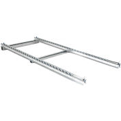UNEX® Pallet Track Floor Conveyor - 2 Staggered Skate Wheel Lanes 8'L - 3360 Lb. Cap.