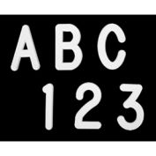United Visual Products 3/4" White Helvetica Letter Sprue Set of 145 Characters