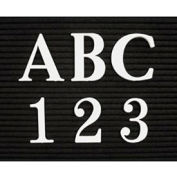 United Visual Products 1" White Roman Letter Box Set of 435 Characters