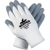 MCR Safety 9674XL Ultra Tech Foam Seamless Nylon Knit Gloves, X-Large, White/Gray, 12 Pairs