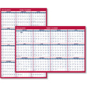 AT-A-GLANCE® Erasable Vertical/Horizontal Wall Planner, 32 x 48, Blue/Red, 2021