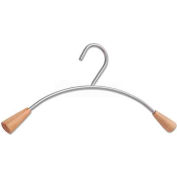 Alba PMCIN6 Wall Costumer Hangers, 6/Set, Metal/Wood, Gray/Mahogany