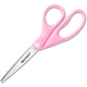 Westcott® Pink Ribbon Stainless Steel Scissors with BCA Pin, 8", Pink