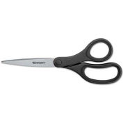 Westcott 15586 KleenEarth Basic Plastic Handle Scissors, 9" Length, Pointed, Black