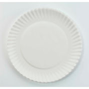 AJM Packaging Corp® AJMPP6GREWH, Paper Plates, 6" Dia., White, 1000/Carton