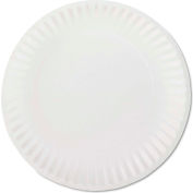 AJM Packaging Corp®. 10100, Paper Plates, 9" Dia., White, 1000/Carton