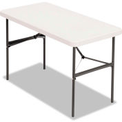 Alera® Plastic Banquet Folding Table, Rectangular, Radius Edge, 48 x 24 x 29