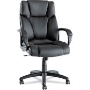 Alera® Fraze High-Back Swivel/Tilt Chair, Black Leather
