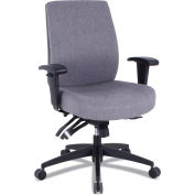 Alera® 24/7 High-Back Multifunction Task Chair - Gray Fabric - Wrigley Series