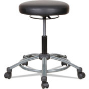 Alera® Height-Adjustable Utility Stool - Black