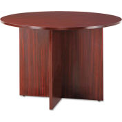 Alera® Round Conference Table, 29-1/2h x 42 dia., Mahogany - Valencia Series