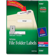 Avery® Permanent Self-Adhesive Laser/Inkjet File Folder Labels, White, 1500/Box