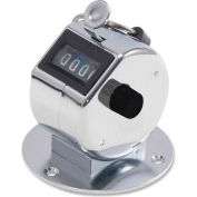 Bates 9841005 Tally II Desk Model Tally Counter, Registers 0-9999, Chrome